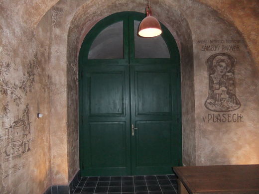 dveře v pivovaru Plasy